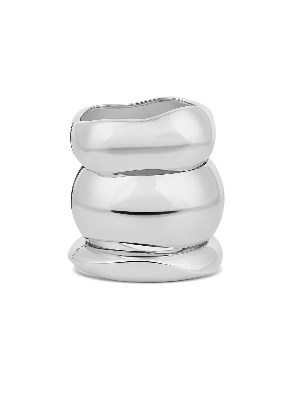 Luna Bangle Set Silver by Mayamar